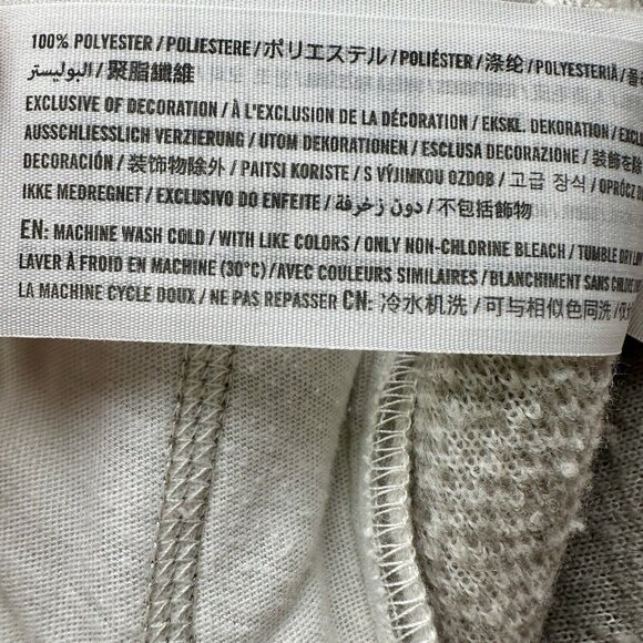 ABERCROMBIE Fleece Pullover Jacket Women’s S Grey Buffalo Plaid Kangaroo Pocket - Picture 10 of 12